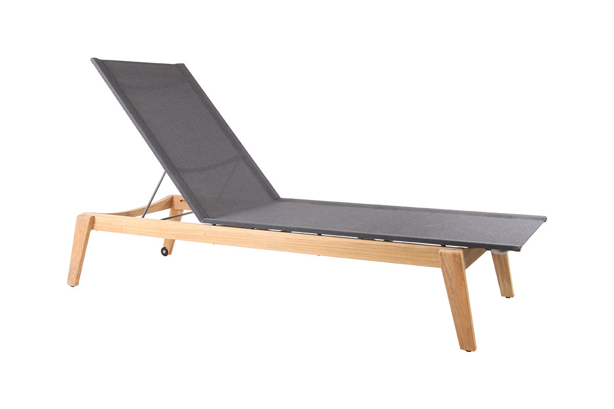 Maya Sun Lounger, Anthracite, Coated